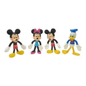 Walt Disney World Resort Mickey Minnie Mouse Donald Duck Poseable Figures Toys